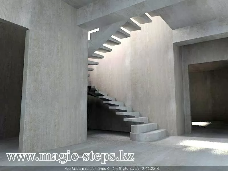 Монолитные лестницы в Шымкенте по самым низким ценам. 3